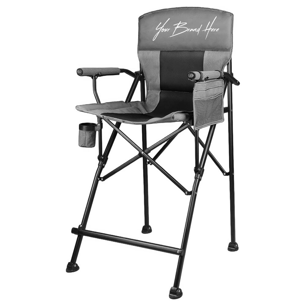 Tall Folding Chair with Custom Logo