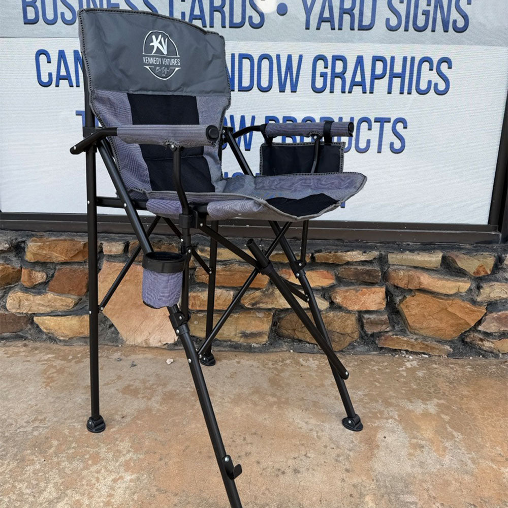 Tall Folding Chair with Custom Logo