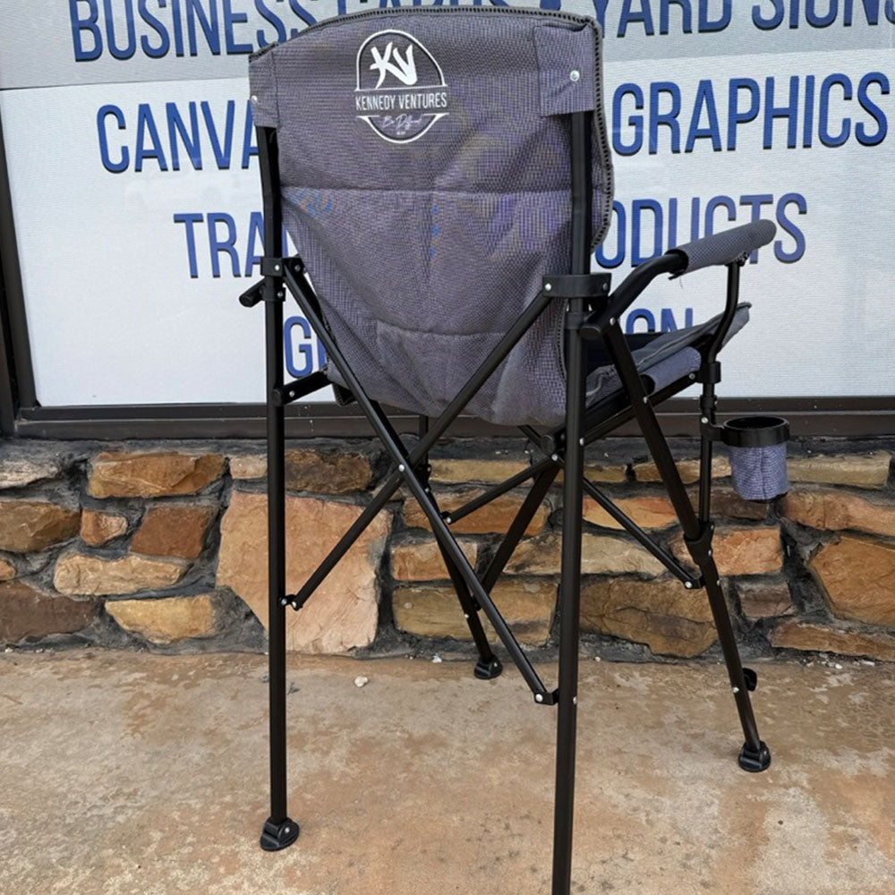 Tall Folding Chair with Custom Logo