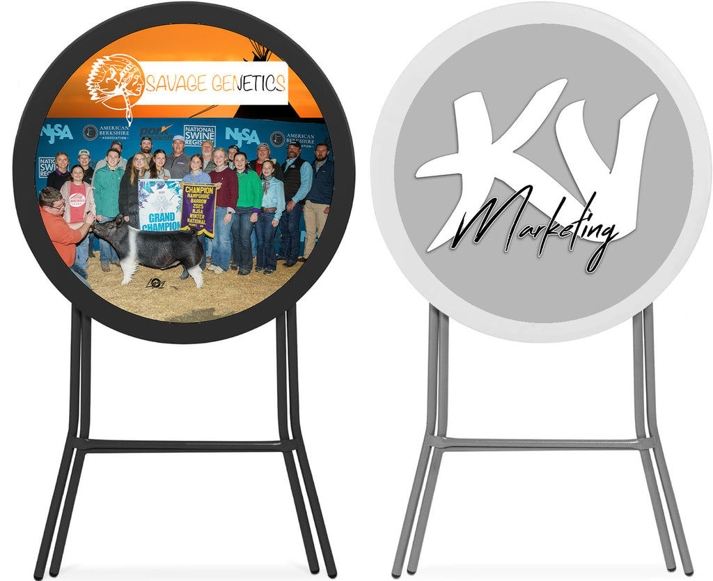 High Top Table with Custom Logo